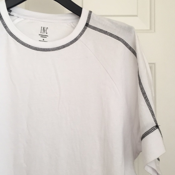 INC Men’s Tee Size Small Color White Short Sleeves T-shirt NWOT - Picture 3 of 7
